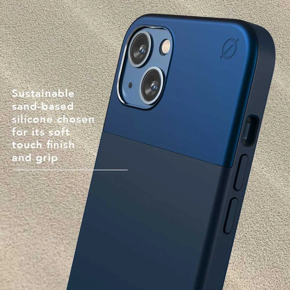 Dėklas Mėlyna ATOM STUDIOS CASE SPLIT SILICONE MAGSAFE IPHONE 13 Mėlynas