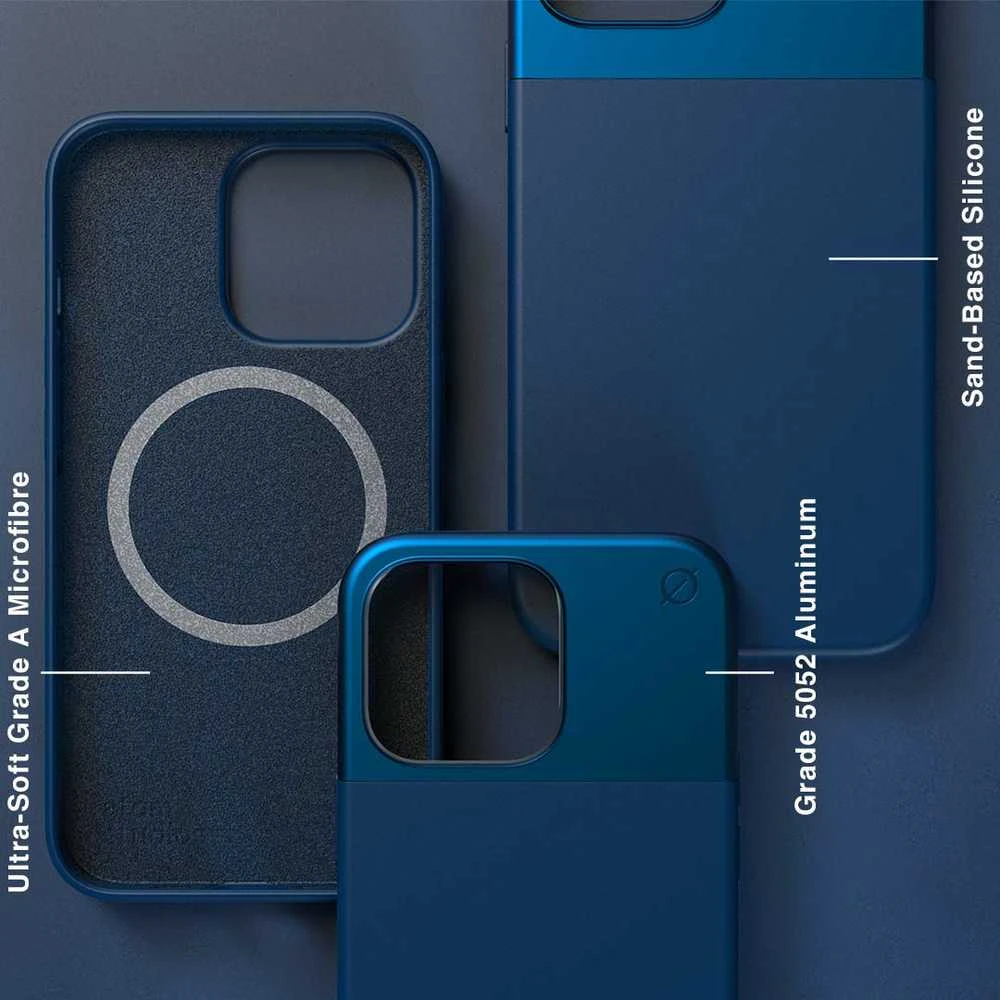 Dėklas Mėlyna ATOM STUDIOS CASE SPLIT SILICONE MAGSAFE IPHONE 13 PRO Mėlynas