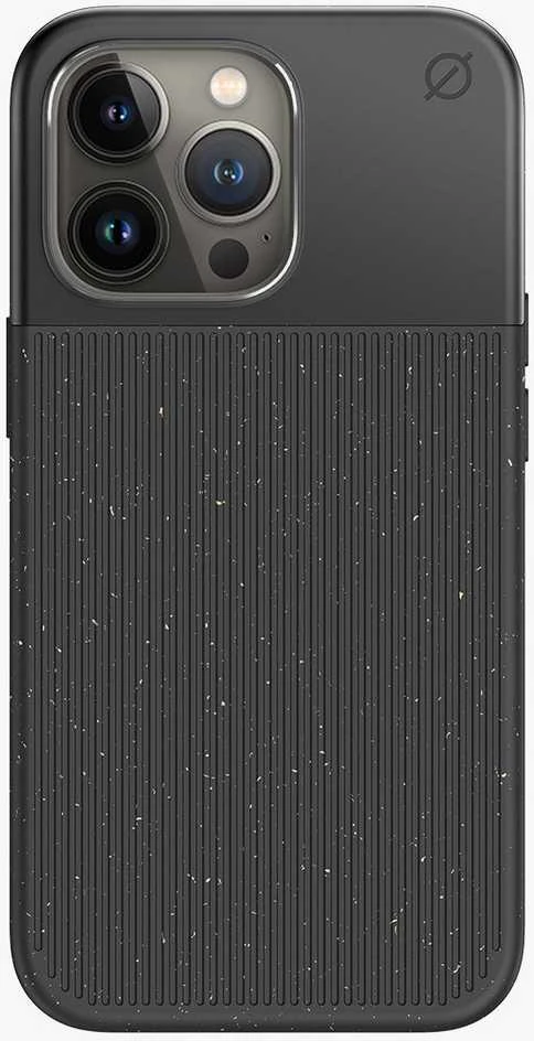 Dėklas ATOM STUDIOS CASE SPLIT WOOD FIBRE MAGSAFE IPHONE 13 PRO Juodas
