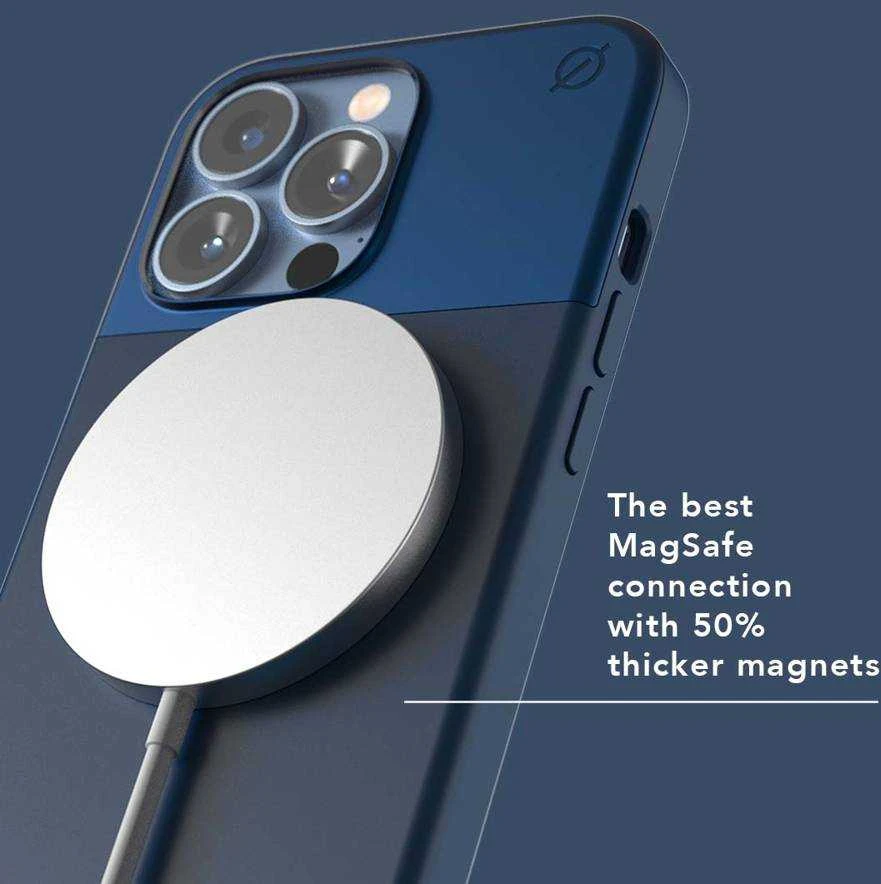 Dėklas Mėlyna ATOM STUDIOS CASE SPLIT SILICONE MAGSAFE IPHONE 13 PRO Mėlynas
