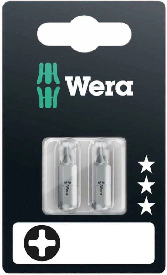 Grąžtas Atsuktuvo antgaliai Wera Standart 2 vnt PH2 x 25mm