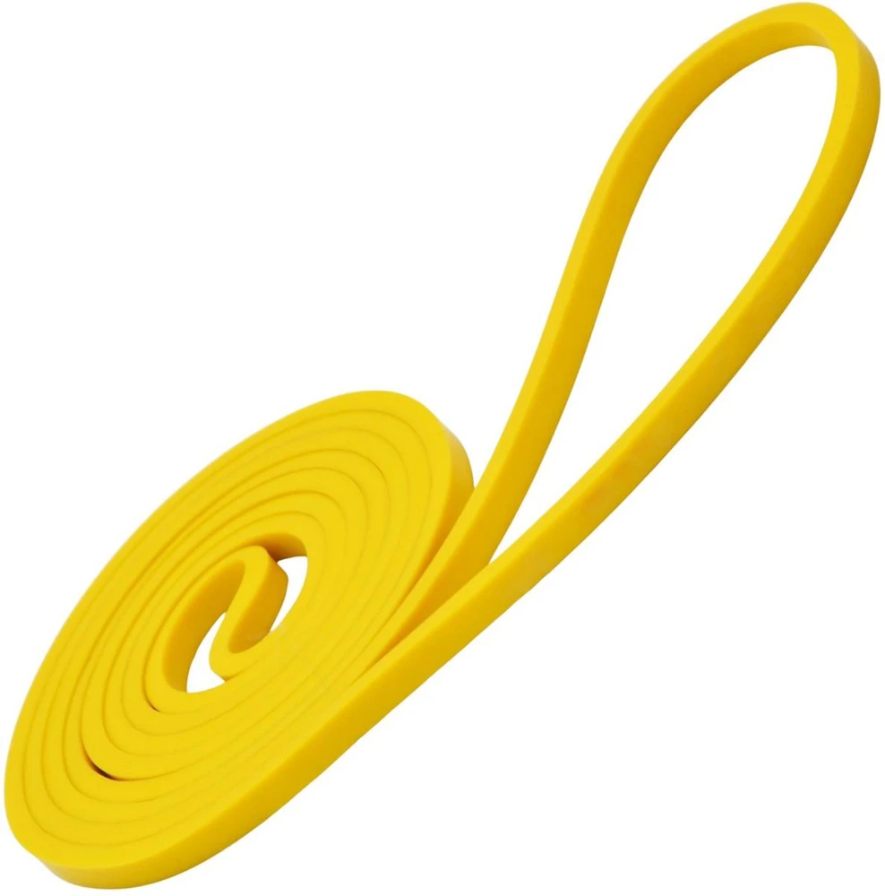 Auchan Polska GUMINĖ PASIPRIEŠINIMO JUOSTA TRENIRUOTĖMS POWER BAND GELTONA REA TAPE 330104