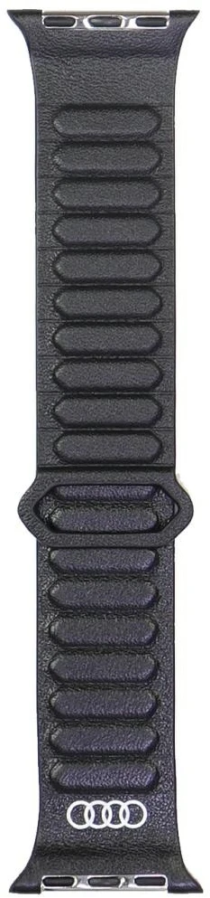 apyrankė Audi Logo Genuine Leather Magnetic Ring for Apple Watch 40/41/42mm juodos spalvos