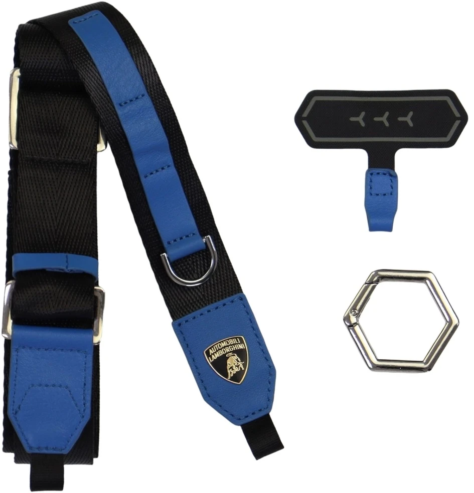 Audi Universal Lamborghini D1 Crossbody Webbing Strap mėlynas