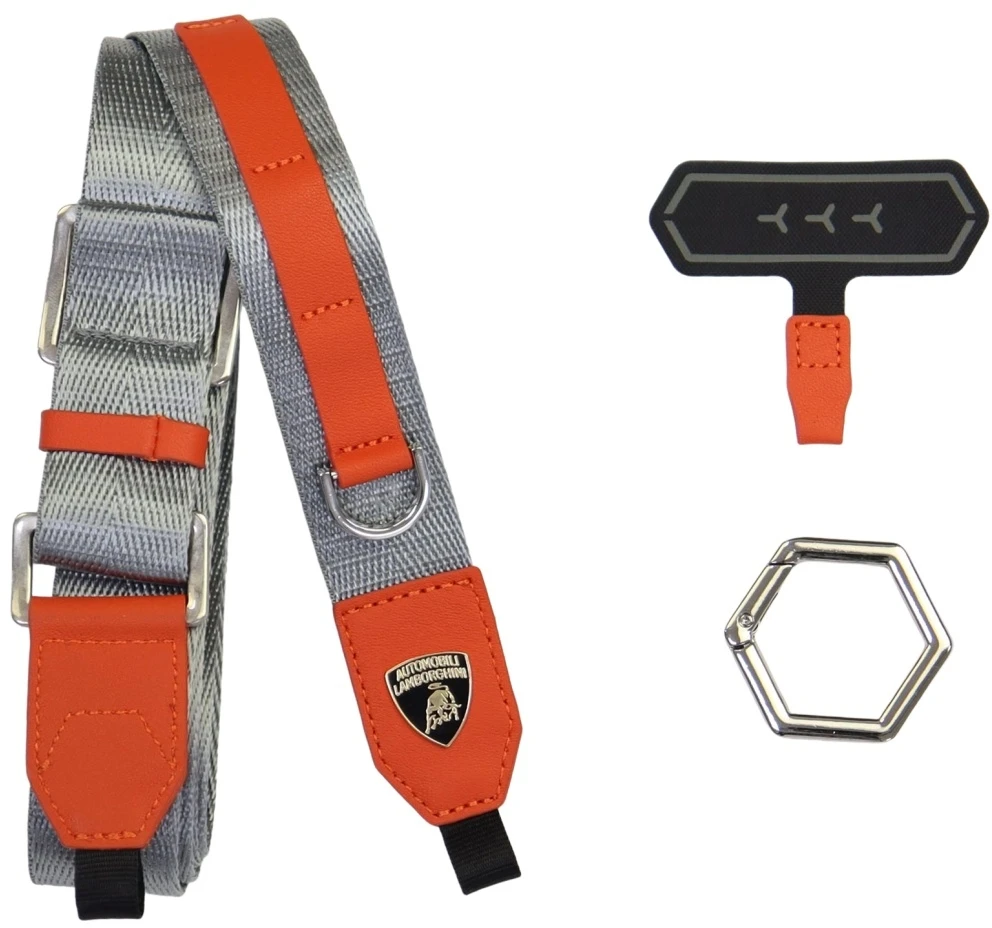 Audi Universal Lamborghini D1 Crossbody Webbing Strap oranžinės spalvos