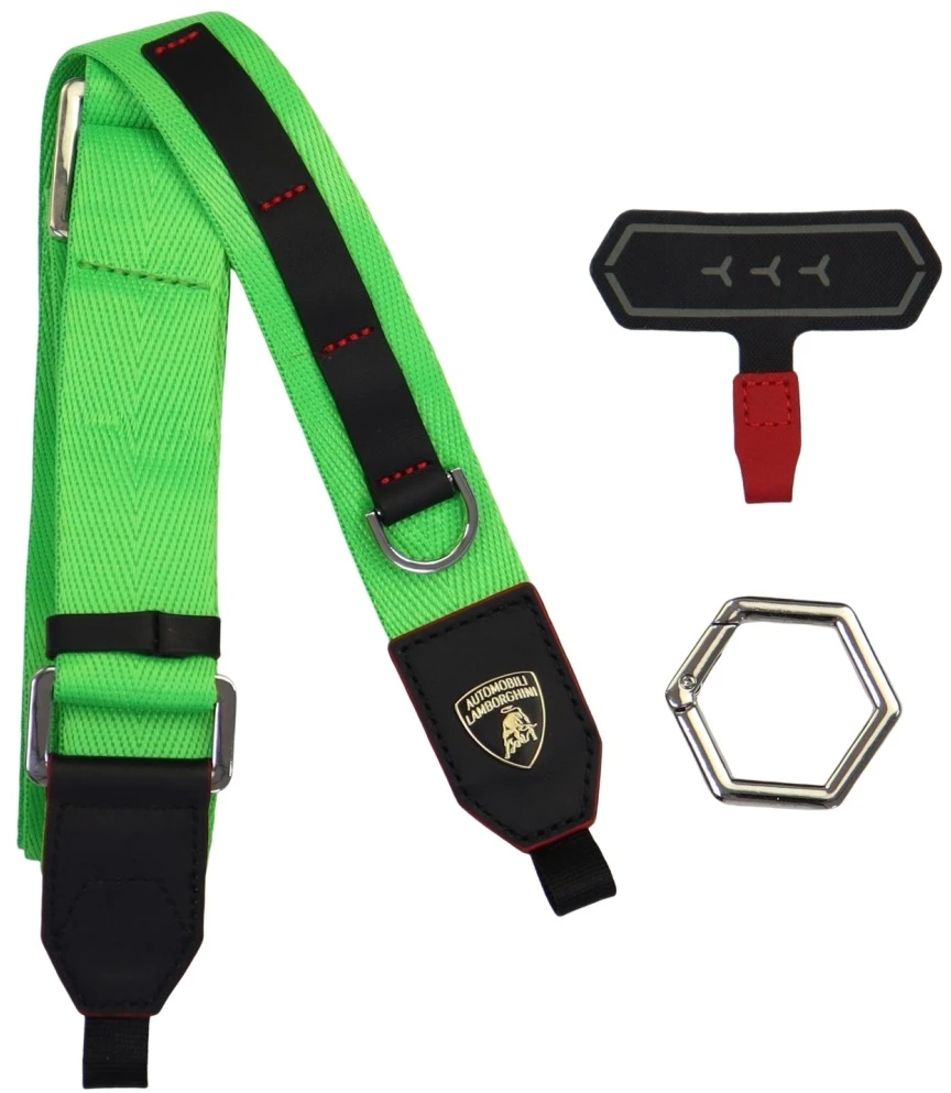 Audi Universal Lamborghini D1 Crossbody Webbing Strap žalios spalvos