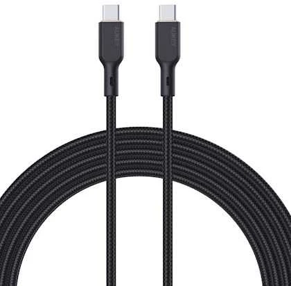 Kabelis Aukey CB-KCC101 USB-C į USB-C 1m (juodas)