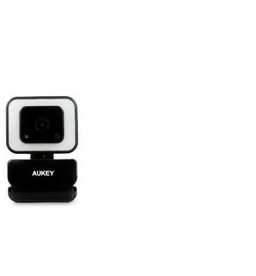 „Aukey PC-LM6 Stream“ serija su „Ring Light“ Full HD interneto kamera su 1/3 colio CMOS jutikliu juodos spalvos
