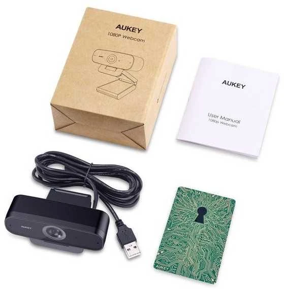 Aukey PC-W3 Stream Series Full HD internetinė kamera su 1/2,9" CMOS jutikliu juodos spalvos
