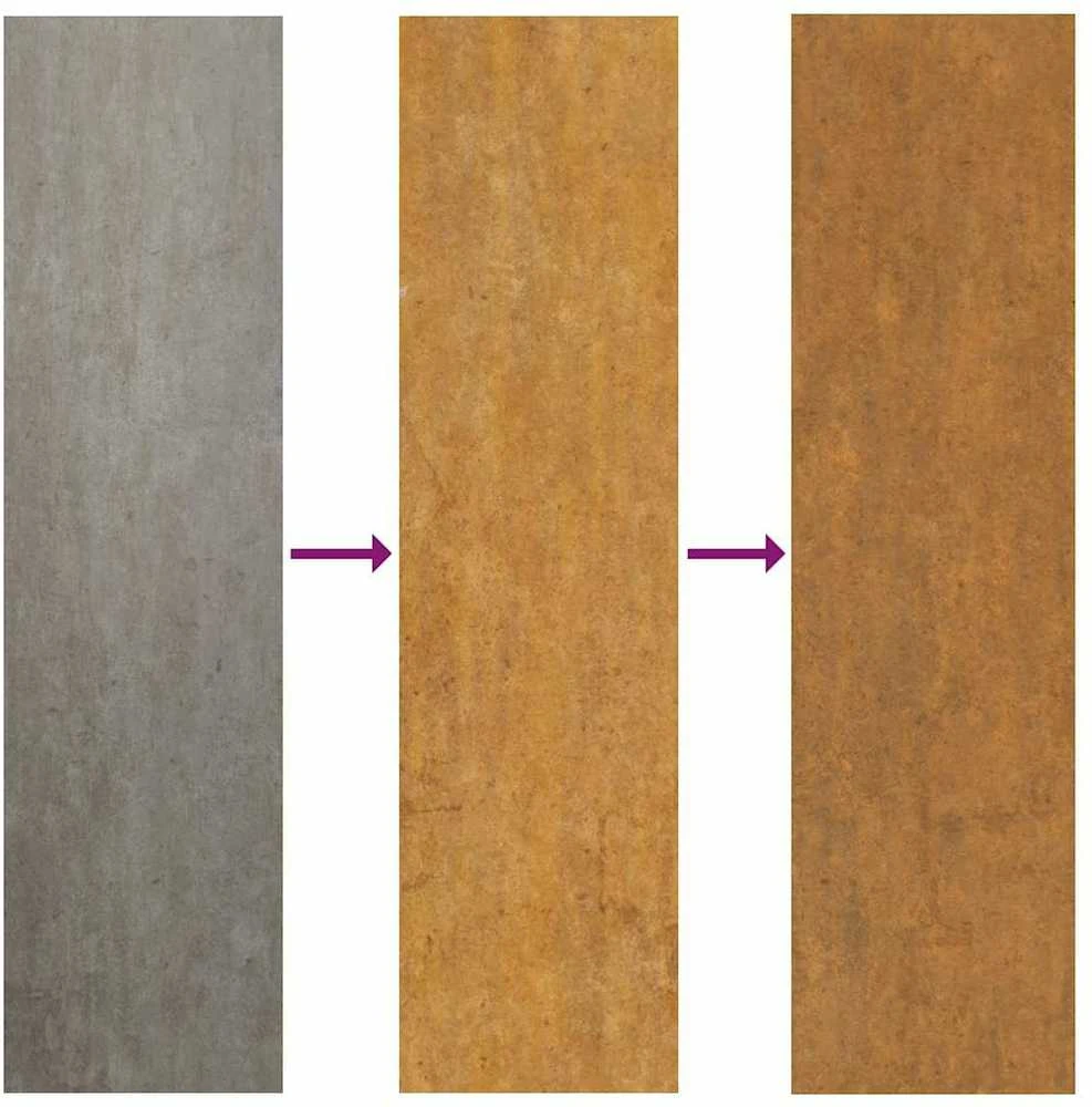 Aukštas sodo lovelis, 290x100x69cm, Corten plienas