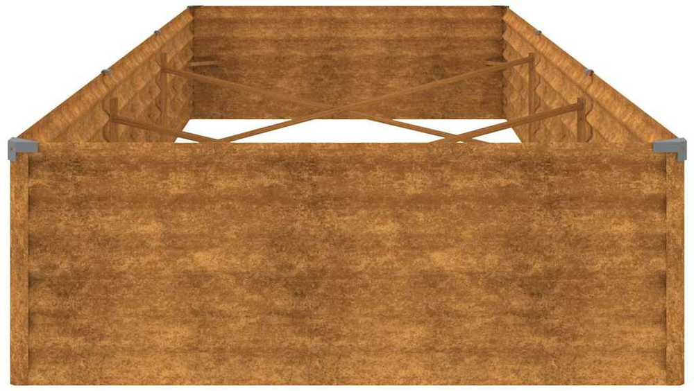 Aukštas sodo lovelis, 291x100x36cm, Corten plienas