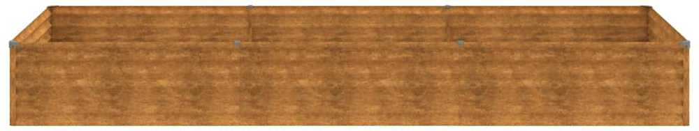 Aukštas sodo lovelis, 291x100x36cm, Corten plienas