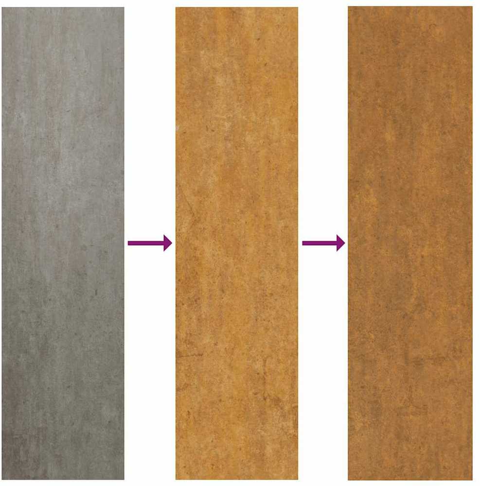 Aukštas sodo lovelis, 291x100x36cm, Corten plienas