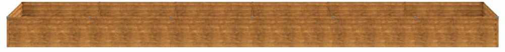 Aukštas sodo lovelis, 579x100x36cm, Corten plienas