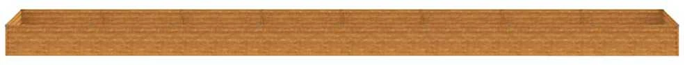 Aukštas sodo lovelis, 770x100x36cm, Corten plienas