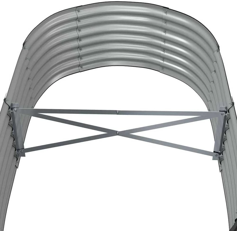 Aukštas sodo lovelis, antracito, 152x80x36cm, plienas