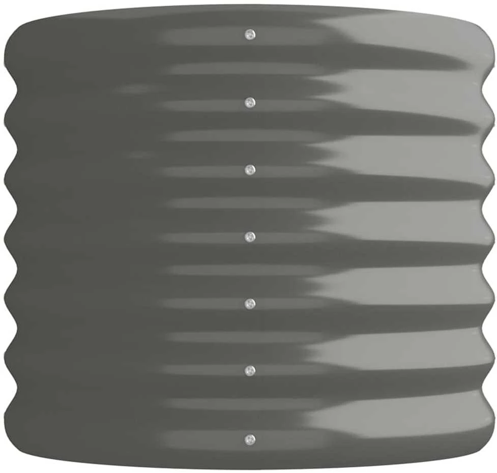 Aukštas sodo lovelis, pilkas, 114x40x36cm, plienas
