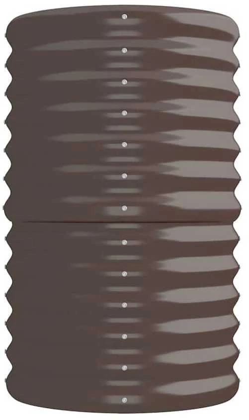 Aukštas sodo lovelis, rudas, 224x40x68cm, plienas