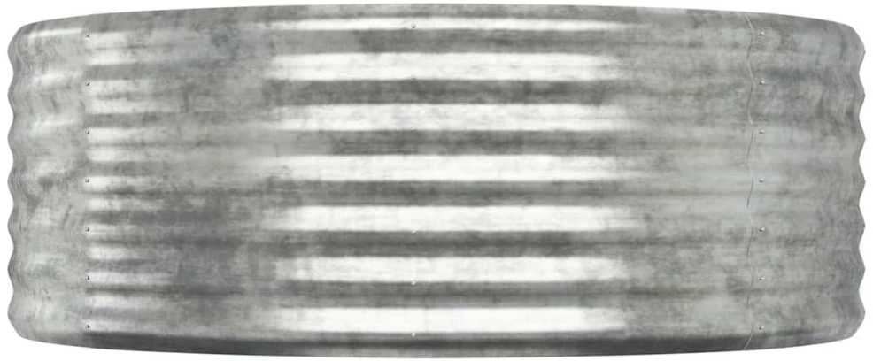 Aukštas sodo lovelis, sidabrinis, 175x100x36cm, plienas