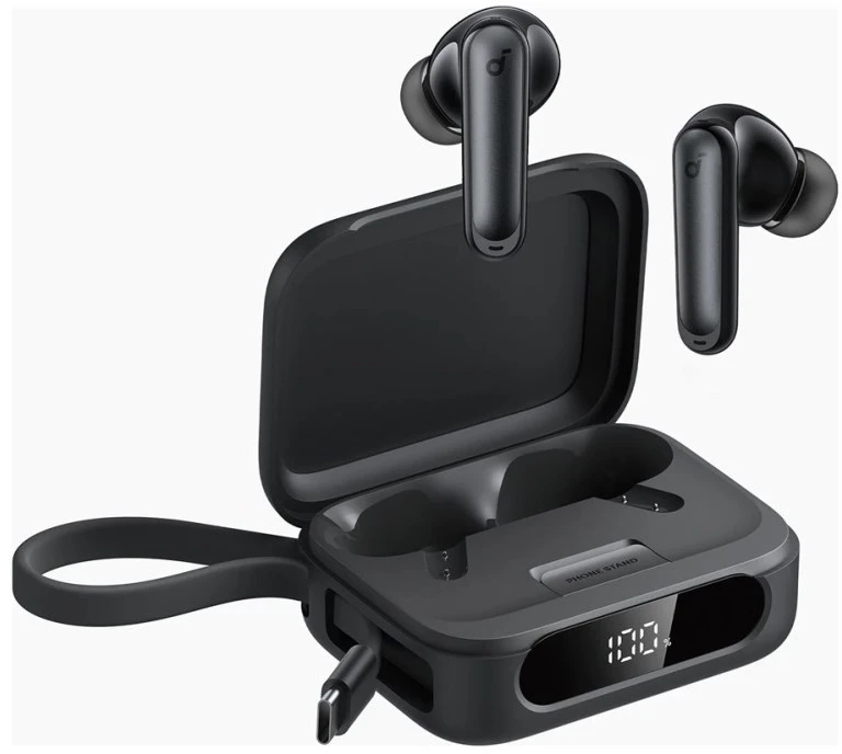 Ausinės ANR Anker soundcore P41i – Juodas (MFI) Laisvų rankų įranga True Belaidės Stereo (TWS) Įkišamos į ausį Skambučiai / muzika / sportas / kasdienis C tipo USB Bluetooth Įkrovimo stovas Juoda