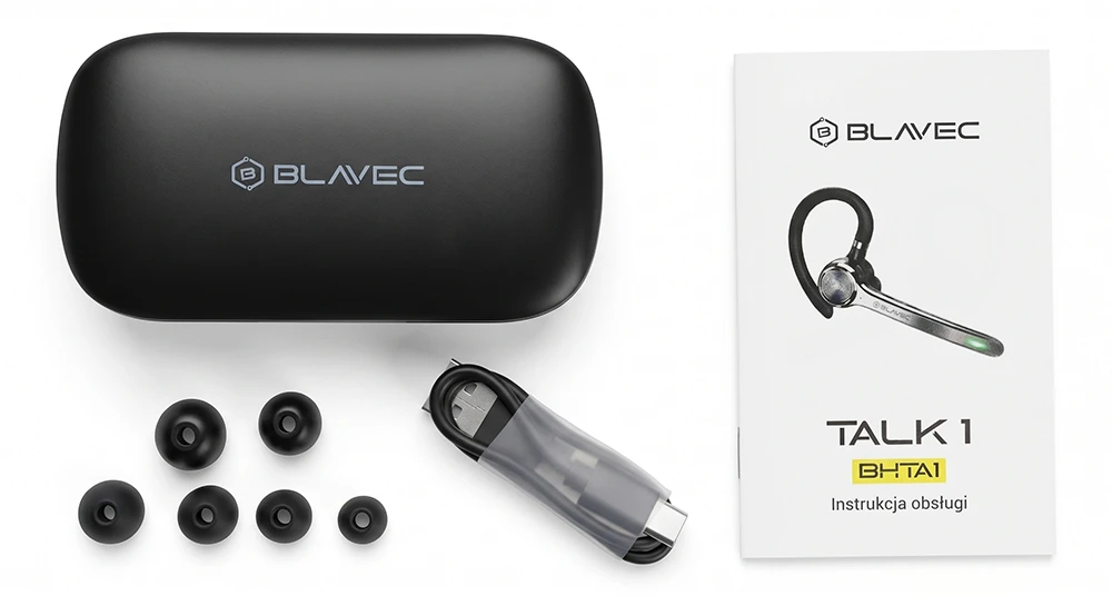 Blavec Bluetooth laisvų rankų įranga Talk 1 Multipoint (BHTA1-B) juodos spalvos