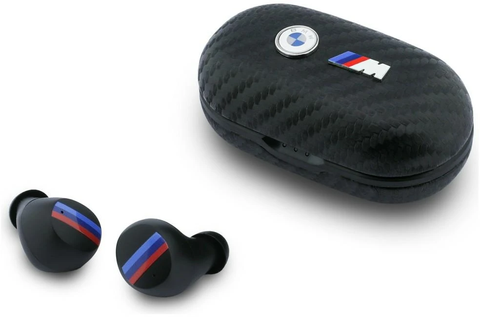 Belaidės ausinės ENC BMW TWS Carbon Metal Logo BMW001141 juodas