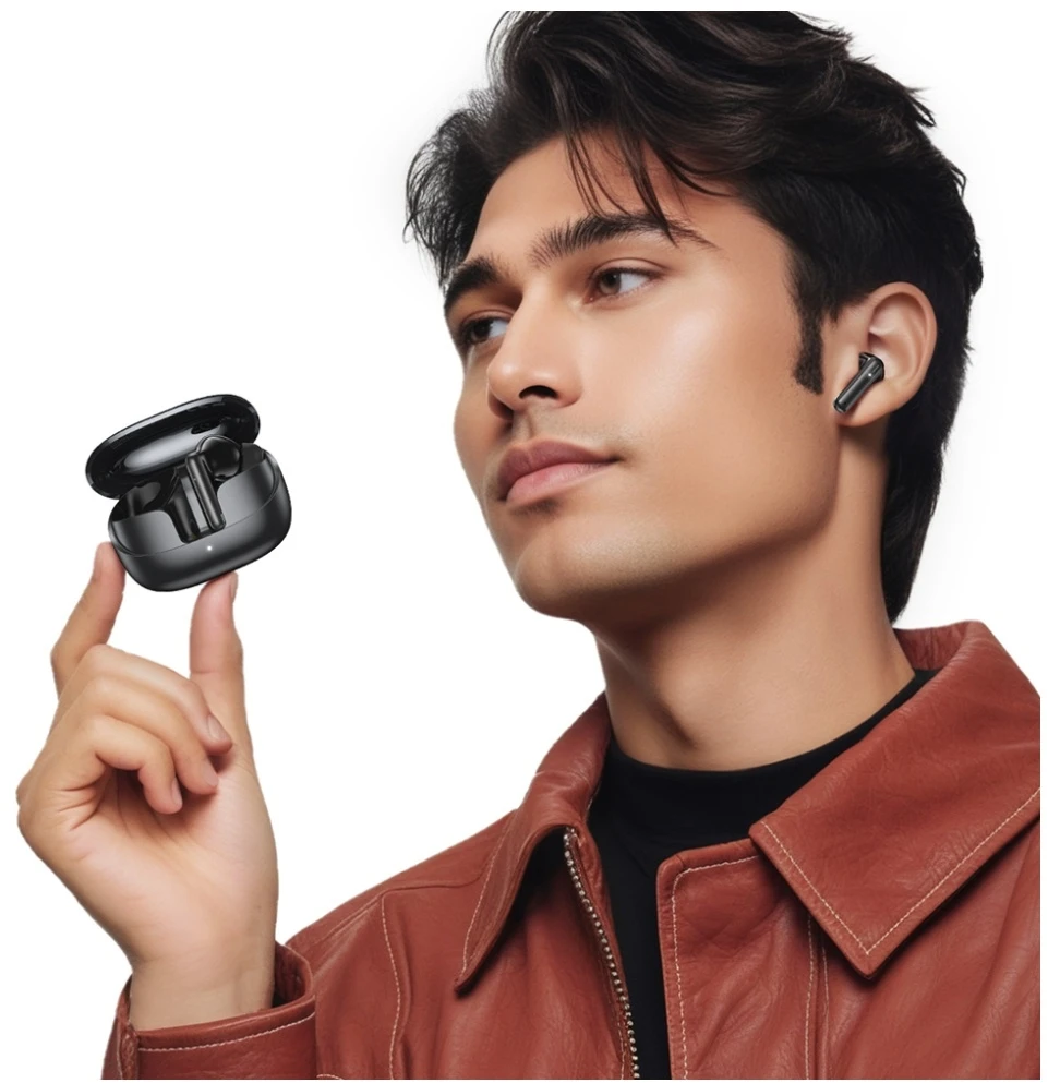 Ausinės Bluetooth TWS USAMS IF27 belaidės juodos spalvos