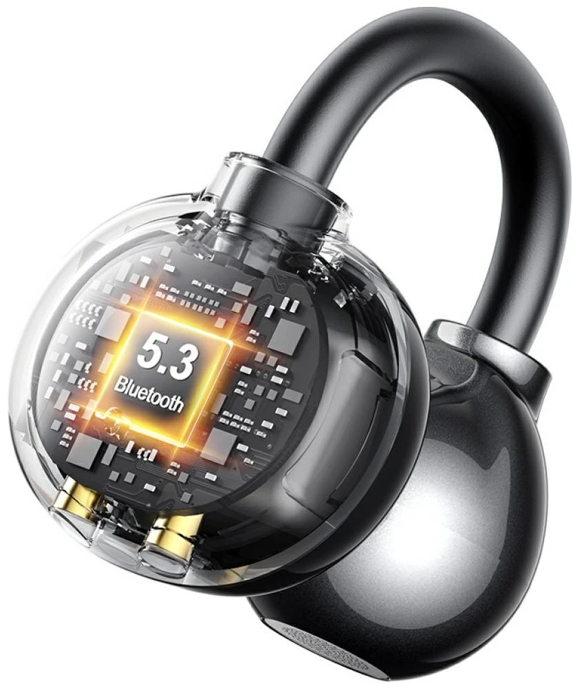 Ausinės Bluetooth USAMS Echo R02 Clip-on belaidės pilkas