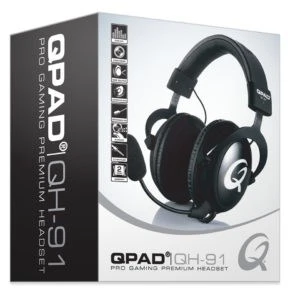 Qpad QH-91 RGB Stereo Žaidimų ausinės juodas