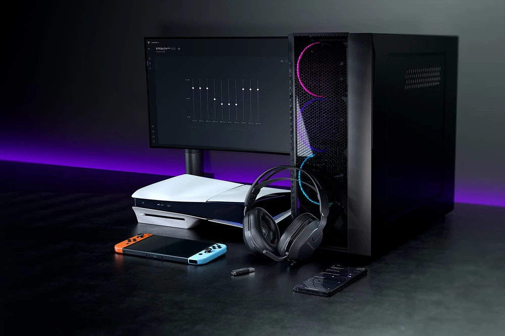 Turtle Beach Stealth 500 (Juodos) belaidės ausinės |PC,PS5,PS4