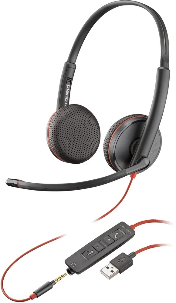 HP Poly atsarginė dalis Ausinės Blackwire C3225 dvipusės 3.5 mm