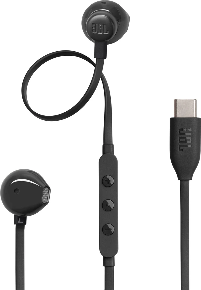 JBL Tune 305C susinės, USB Type-C Juodos
