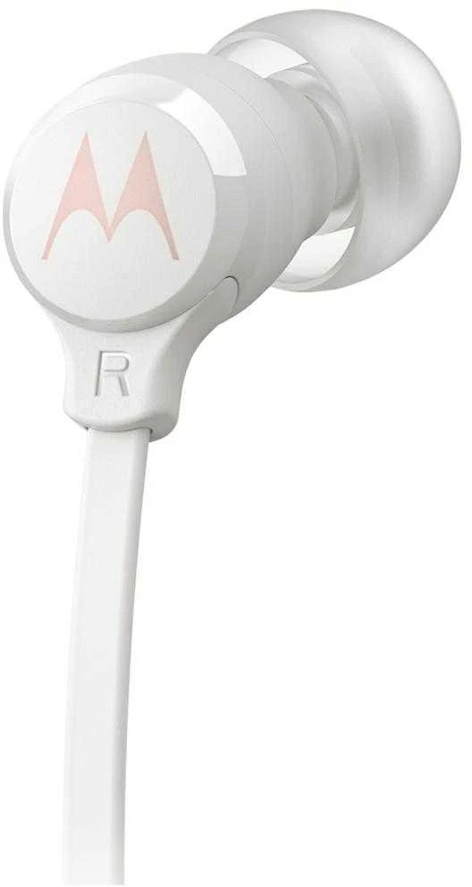 į ausis įkišamos ausinės Motorola Earbuds 3C-S USB-C baltos spalvos