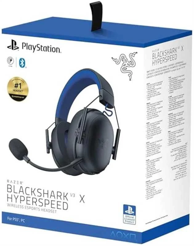 „Razer“ žaidimų ausinės, skirtos „PlayStation“ | „BlackShark V3 X HyperSpeed“ | Juodas