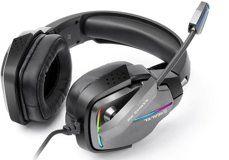 Ausinės REAL-EL GDX-7780 juodos spalvos