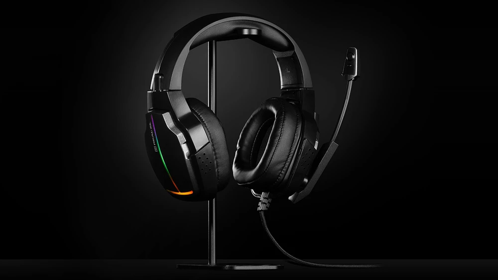 Ausinės REAL-EL GDX-7780 juodos spalvos