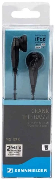 Wire ausinės Jack 3,5 mm Sennheiser MX375 juodas