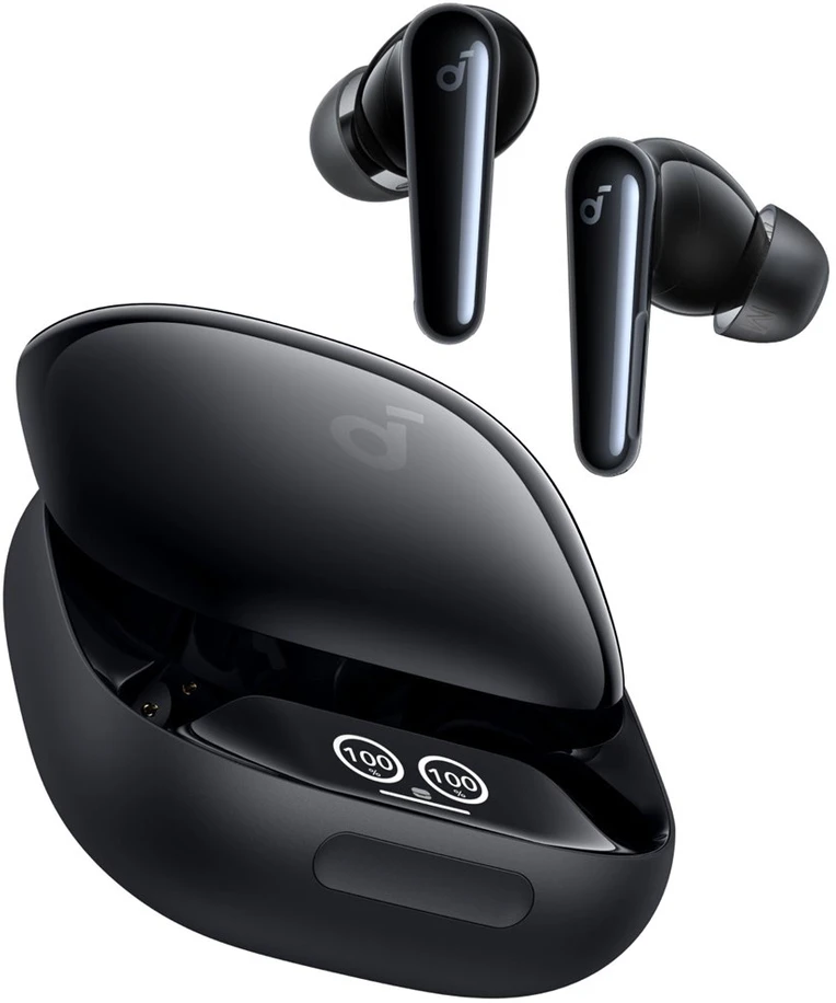 Ausinės Anker Soundcore Liberty 4 Pro, Blizgios juodos spalvos