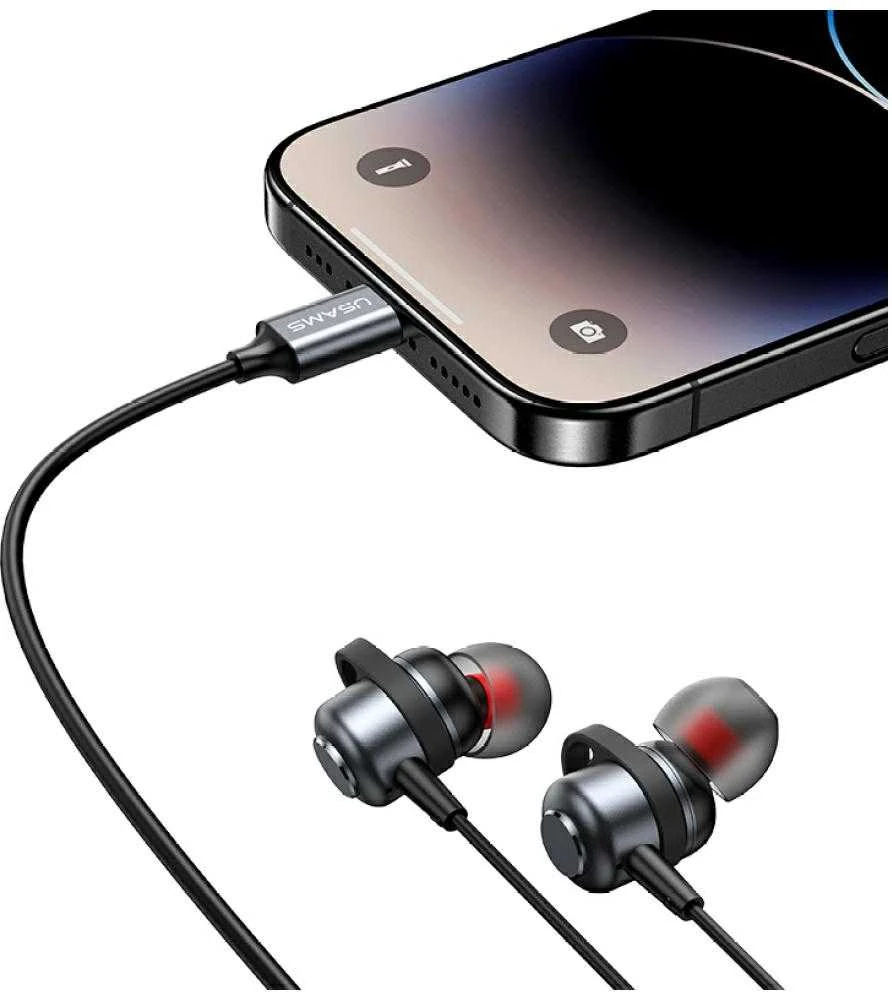 USAMS EP-48 Stereo ausinės USB-C tarnish