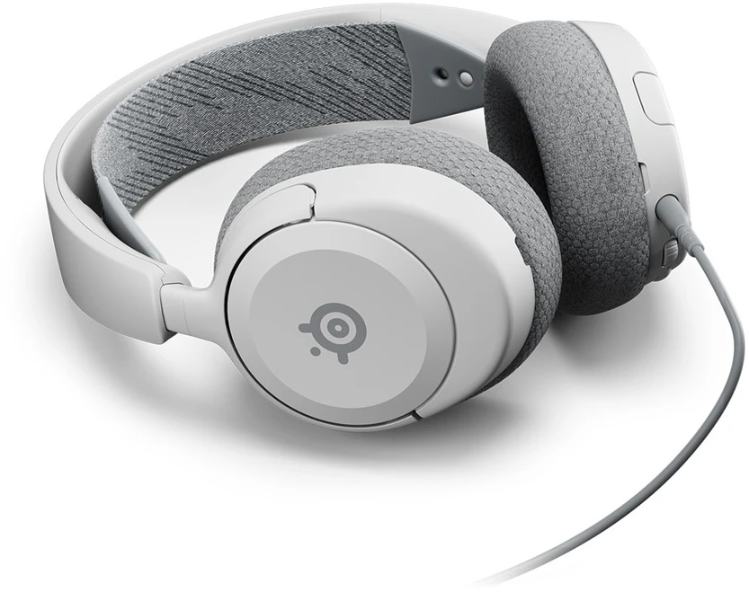 Ausinės žaidimams su mikrofonu SteelSeries Arctis Nova 1P Over-Ear, Baltos spalvos