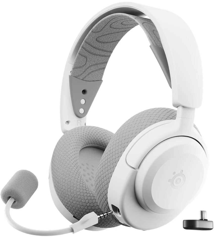Ausinės STS Steelseries Arctis Nova 3P Laisvų rankų įranga Bevielis Su lankeliu Žaidimams C tipo USB Bluetooth Balta