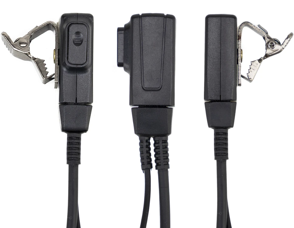 Ausinės su mikrofonu ir akustiniu vamzdeliu PNI HM91 su 1 kaiščio 2.5mm PNI-MT jungtimi Motorola stotelėms