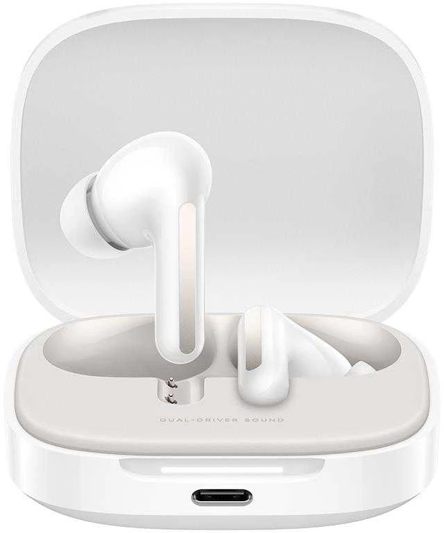 Xiaomi Redmi Buds 6 belaidės ausinės, Baltos spalvos