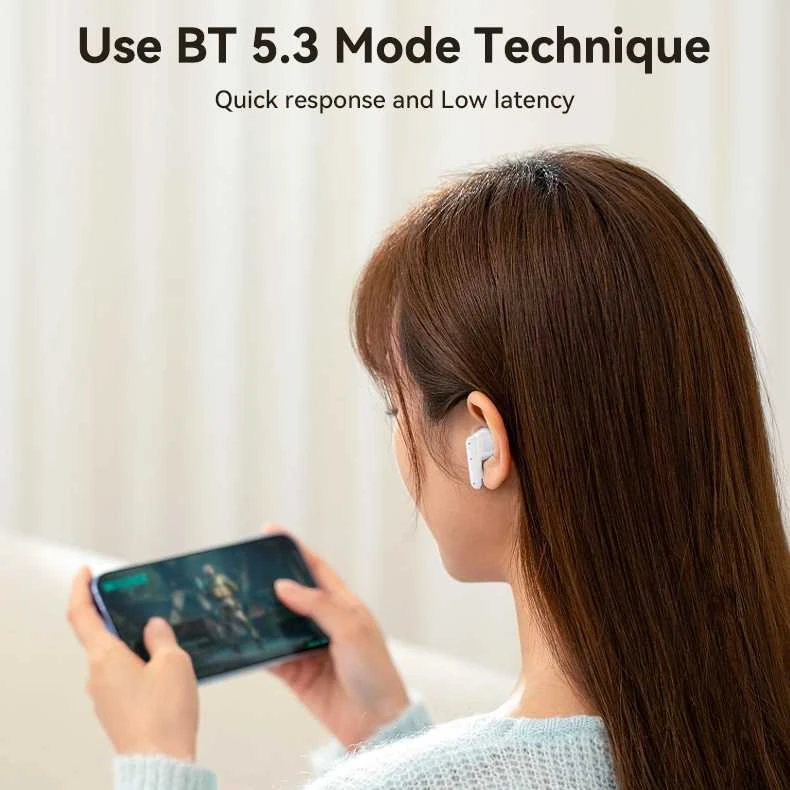 „Yesido TWS Bluetooth“ ausinės TWS28 ANC+ENC baltos