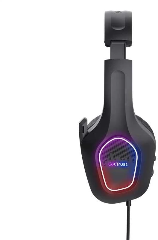 Trust GXT 416 Zirox LED Lengvos žaidimų ausinės (juodos)
