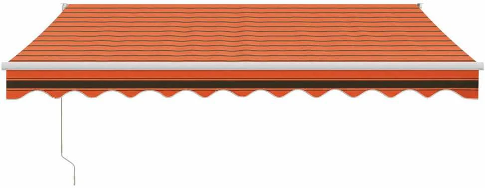 Automatinė ištraukiama markizė, oranžinė ir ruda, 3,5x2,5m
