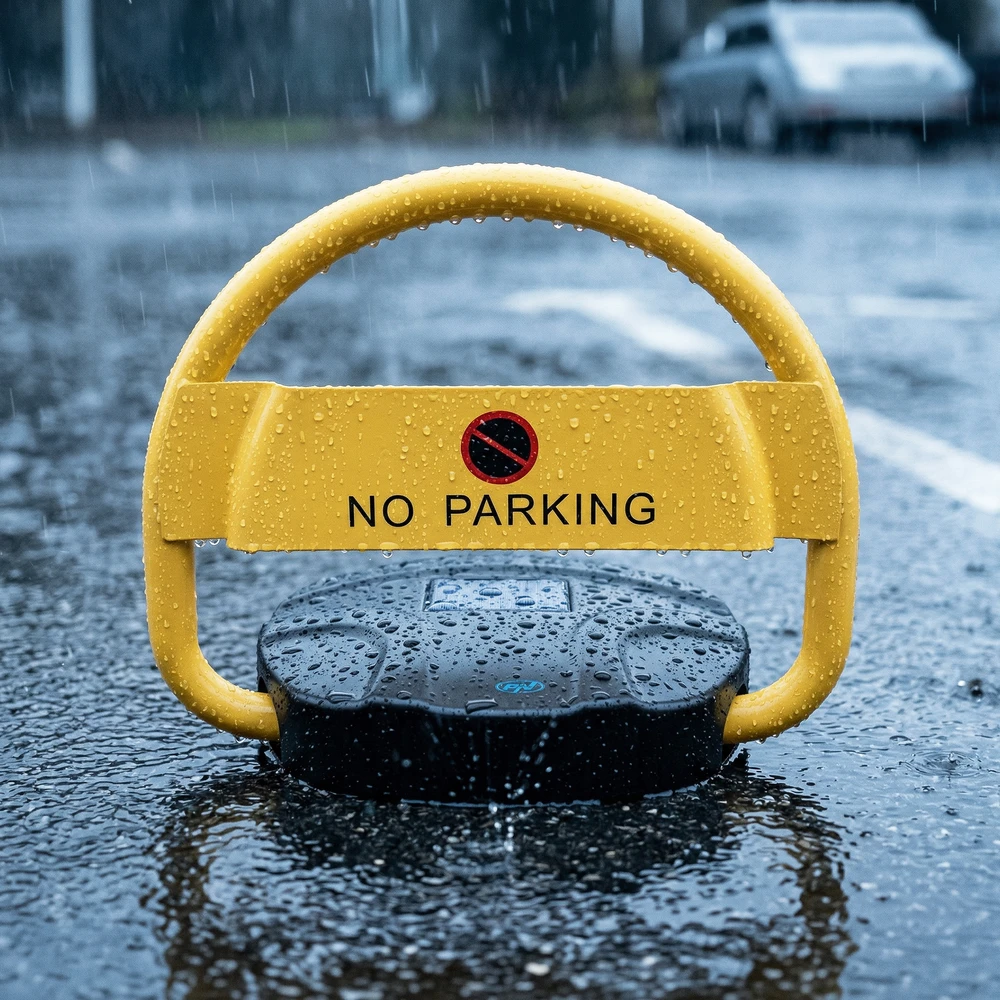Automatinis automobilio parkavimo užraktas PNI PL20 su saulės įkrovimu, nuotolinio valdymo pulteliu, raktais ir baterija