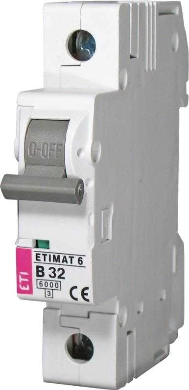 Automatinis jungiklis ETIMAT 10, 1P, C, 2A, 10kA