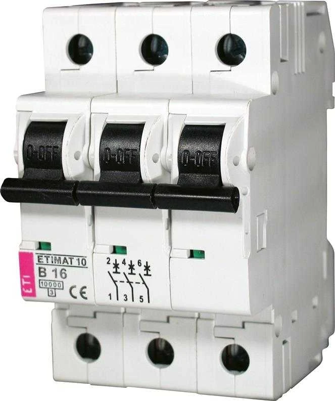 Automatinis jungiklis ETIMAT 10, 3P, B, 20A, 10kA
