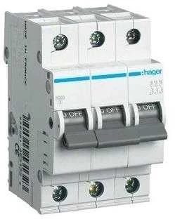 Automatinis jungiklis Hager MC325 (25A, 3P, 400V, 6kA)